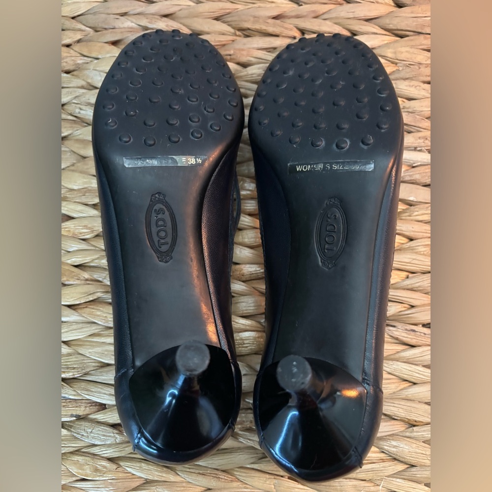 Tod's Navy Cutout Women's Heels - Picture 15 of 16